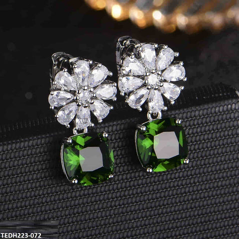 TEDH223 KRL Flower Drop Earrings Pair - TEDH