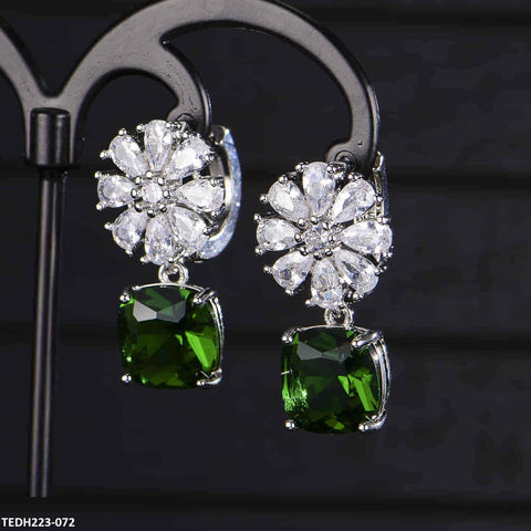 TEDH223 KRL Flower Drop Earrings Pair - TEDH