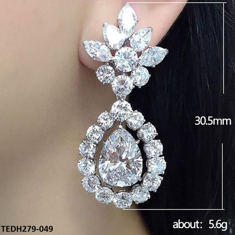 TEDH279 CSH Teardrop Earrings Pair - TEDH