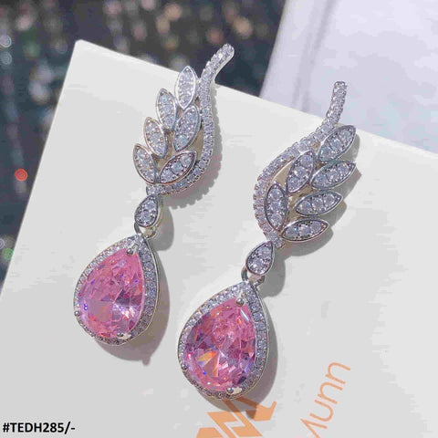 TEDH285 GWH Leaf Teardrop Earring - TEDH