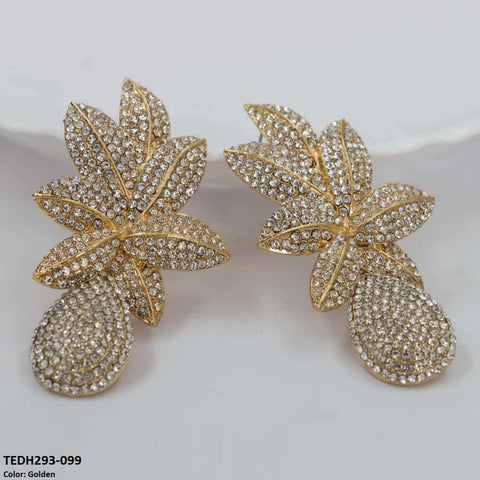 TEDH293 LYB Leaf's drop Earrings Pair - TEDH