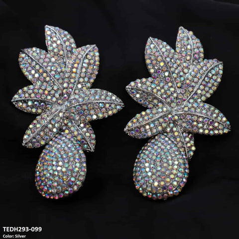 TEDH293 LYB Leaf's drop Earrings Pair - TEDH