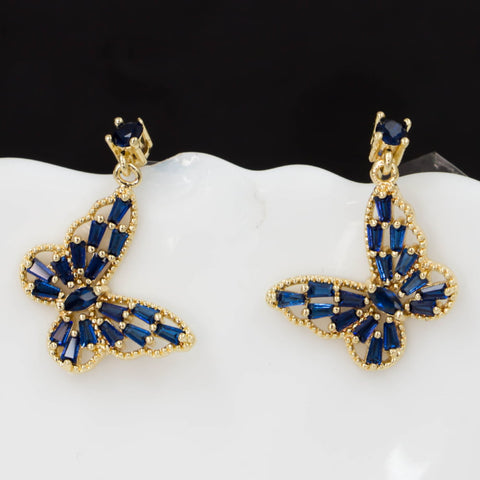 TEDH304 DNG Butterfly Drop Earrings - TEDH