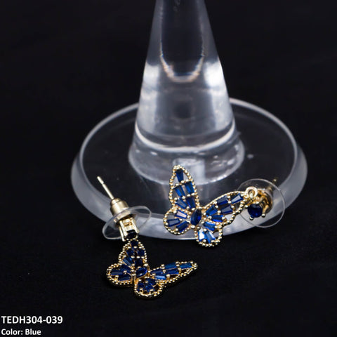 TEDH304 DNG Butterfly Drop Earrings - TEDH