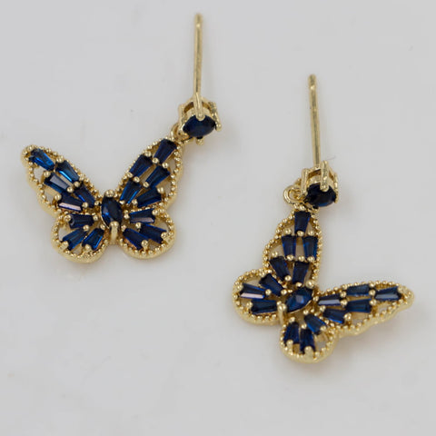 TEDH304 DNG Butterfly Drop Earrings - TEDH
