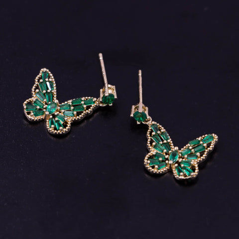 TEDH304 DNG Butterfly Drop Earrings - TEDH