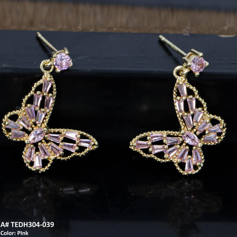 TEDH304 DNG Butterfly Drop Earrings - TEDH