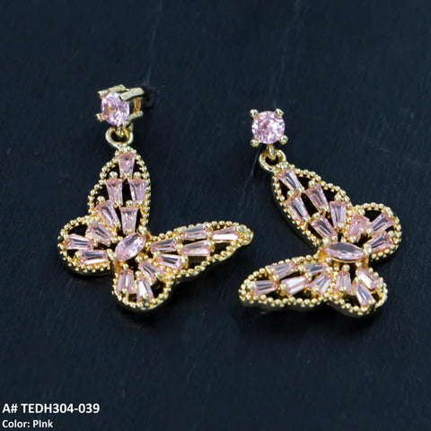 TEDH304 DNG Butterfly Drop Earrings - TEDH