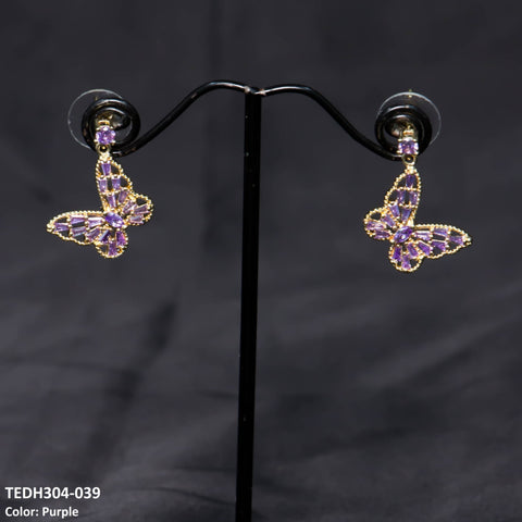 TEDH304 DNG Butterfly Drop Earrings - TEDH