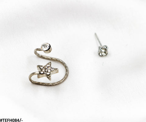 TEFH084 SGC Star Single Ear Cuff - TEFH