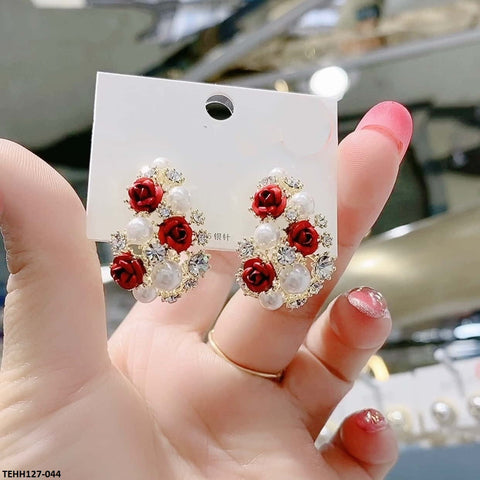 TEHH127 SYB Flowers Ear Hoops Pair - TEHH