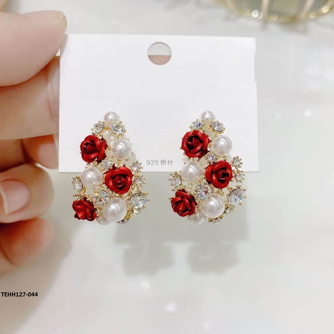 TEHH127 SYB Flowers Ear Hoops Pair - TEHH
