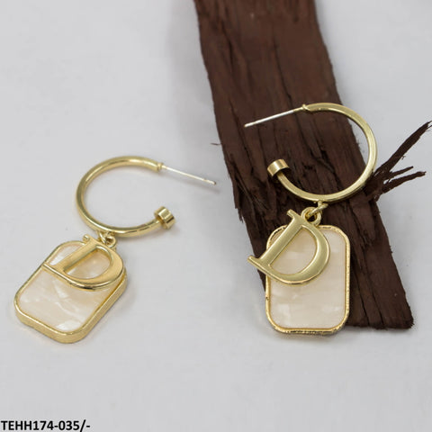 TEHH174 SYB Round Seep-D Hoops Pair - TEHH