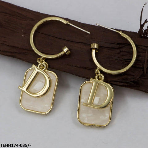 TEHH174 SYB Round Seep-D Hoops Pair - TEHH