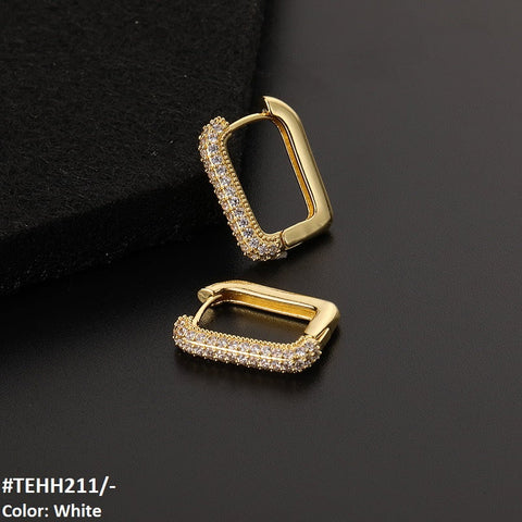 TEHH211 DYS Smooth Ear Hoops Pair - TEHH