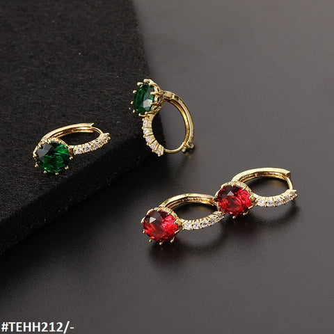TEHH212 DYS Round Bracket Ear Hoops Pair - TEHH