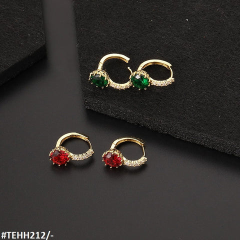 TEHH212 DYS Round Bracket Ear Hoops Pair - TEHH