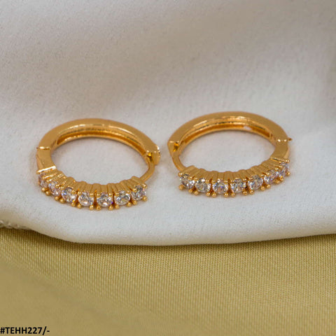 TEHH227 MAR Round Ear Hoops Pair - TEHH