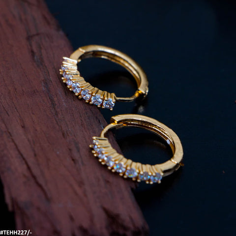 TEHH227 MAR Round Ear Hoops Pair - TEHH