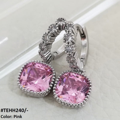 TEHH240 KYC Square Ear Hoops Pair - TEHH