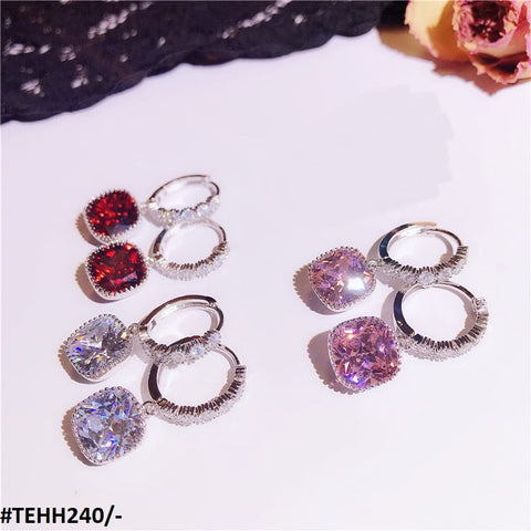 TEHH240 KYC Square Ear Hoops Pair - TEHH