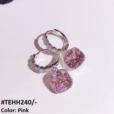 TEHH240 KYC Square Ear Hoops Pair - TEHH