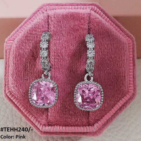TEHH240 KYC Square Ear Hoops Pair - TEHH