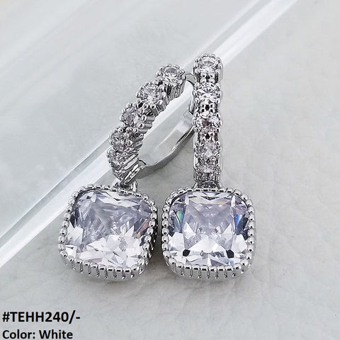 TEHH240 KYC Square Ear Hoops Pair - TEHH
