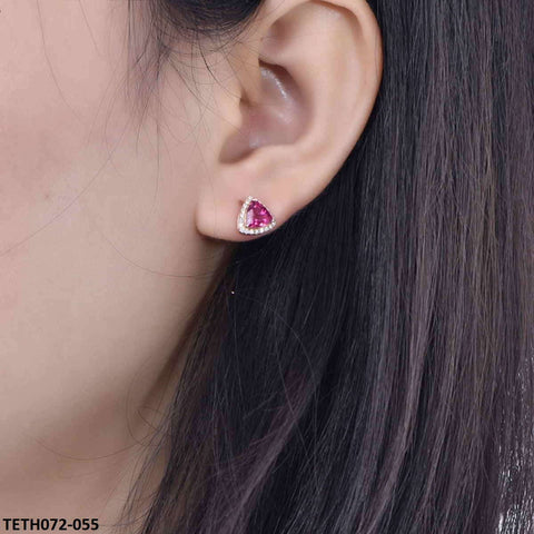 TETH072 KRL Triangle Stud Tops Pair - TETH