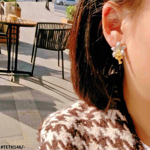 TETH146 GWH Earrings Flower - TETH