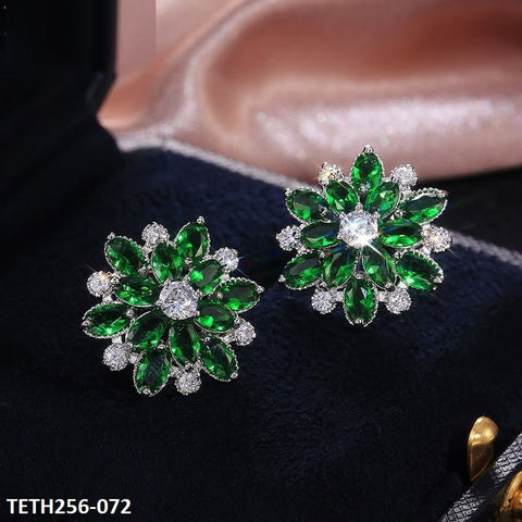 TETH256 CSH Flower Stud Ear Tops Pair - TETH