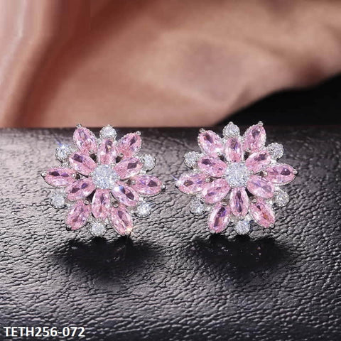 TETH256 CSH Flower Stud Ear Tops Pair - TETH