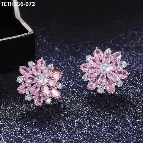 TETH256 CSH Flower Stud Ear Tops Pair - TETH