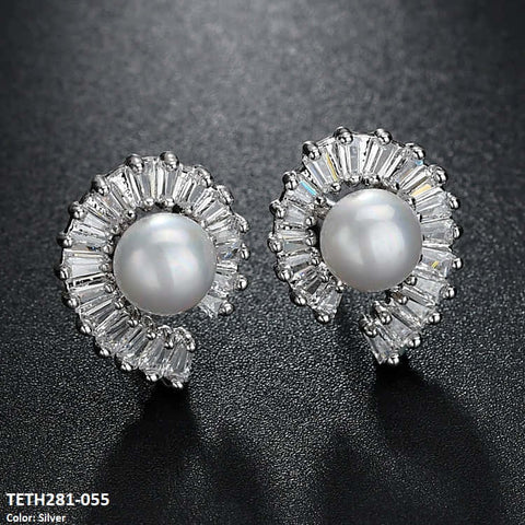 TETH281 DNG Pearl Earring Studs - TETH