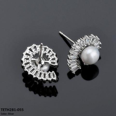 TETH281 DNG Pearl Earring Studs - TETH