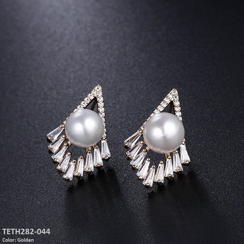 TETH282 DNG Pearl Earring Studs - TETH