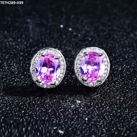 TETH289 GWH Round Step Zircon Tops Pair - TETH