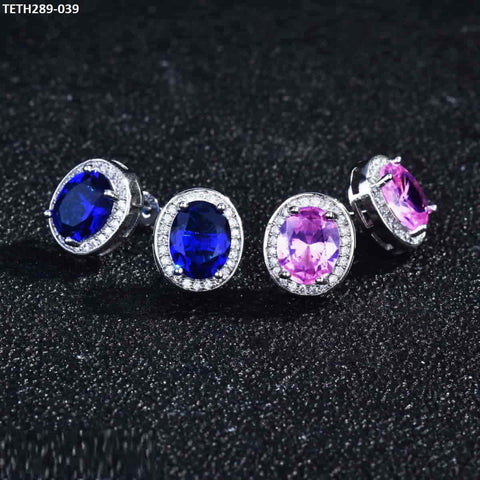 TETH289 GWH Round Step Zircon Tops Pair - TETH
