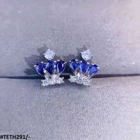 TETH291 GWH Zircon Crown Sterling Tops Pair - TETH