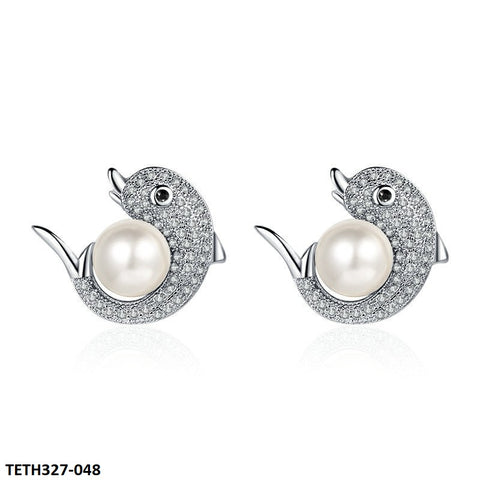 TETH327 BLX Pearl Round Fish Tops Pair - TETH