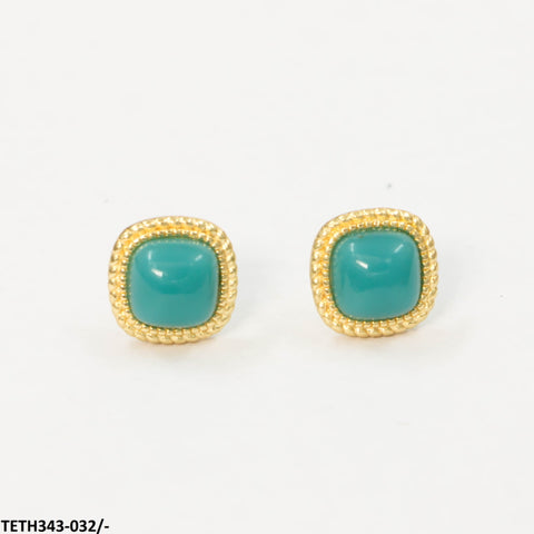 TETH343 KRL Square Stud Tops Pair - TETH