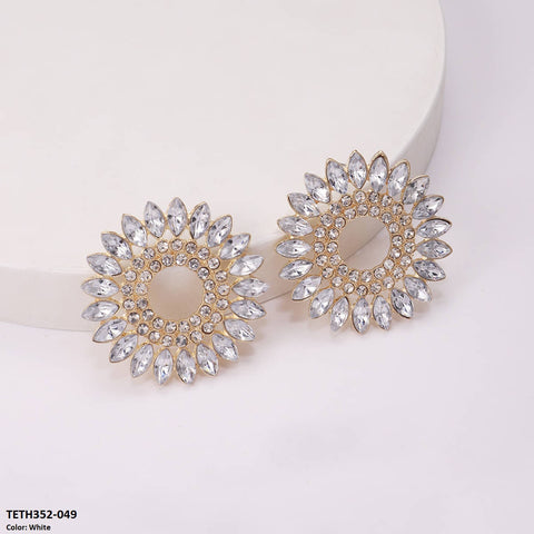 TETH352 ZLX Round Pear Sterling Tops Pair - CETH