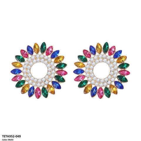 TETH352 ZLX Round Pear Sterling Tops Pair - CETH