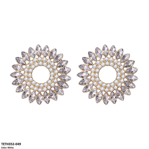 TETH352 ZLX Round Pear Sterling Tops Pair - CETH