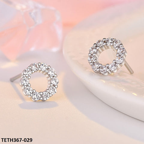 TETH367 HNJ Round Stud Tops Pair - TETH