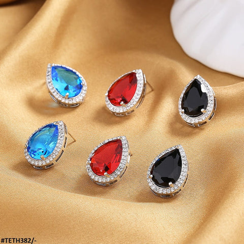 TETH382 SZL Tear/Drop Stud Tops Pair - TETH