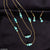 TNCH045 LQP Necklace Set Ferozi - TNCH