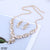 TNCH066 CHN Leaf Peal Necklace Set