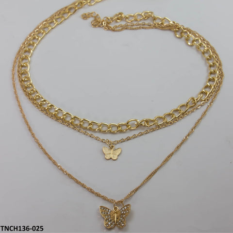 TNCH136 LSH Butterfly Layer Necklace - TNCH
