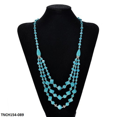 TNCH154 MHJ Layer Faroza Beads Necklace - TNCH